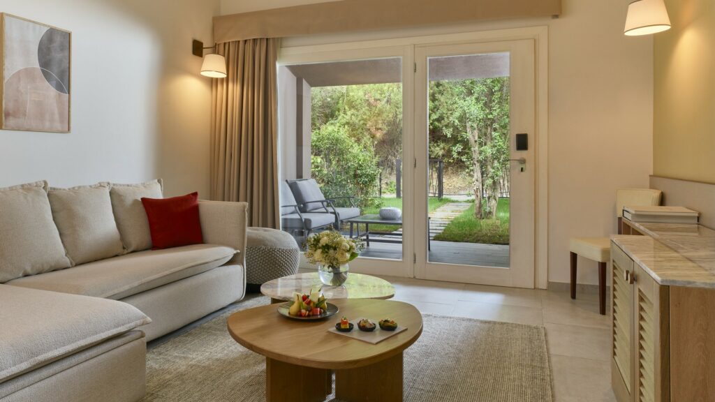 Conrad Chia Laguna Sardinia_King One Bedroom Suite with Private Garden_Living Room